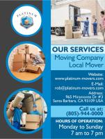 Platinum Movers | Santa Barbara Movers image 1